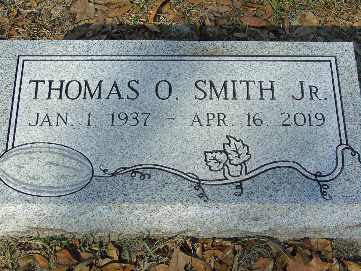 Headstone for Smith, Thomas O Jr